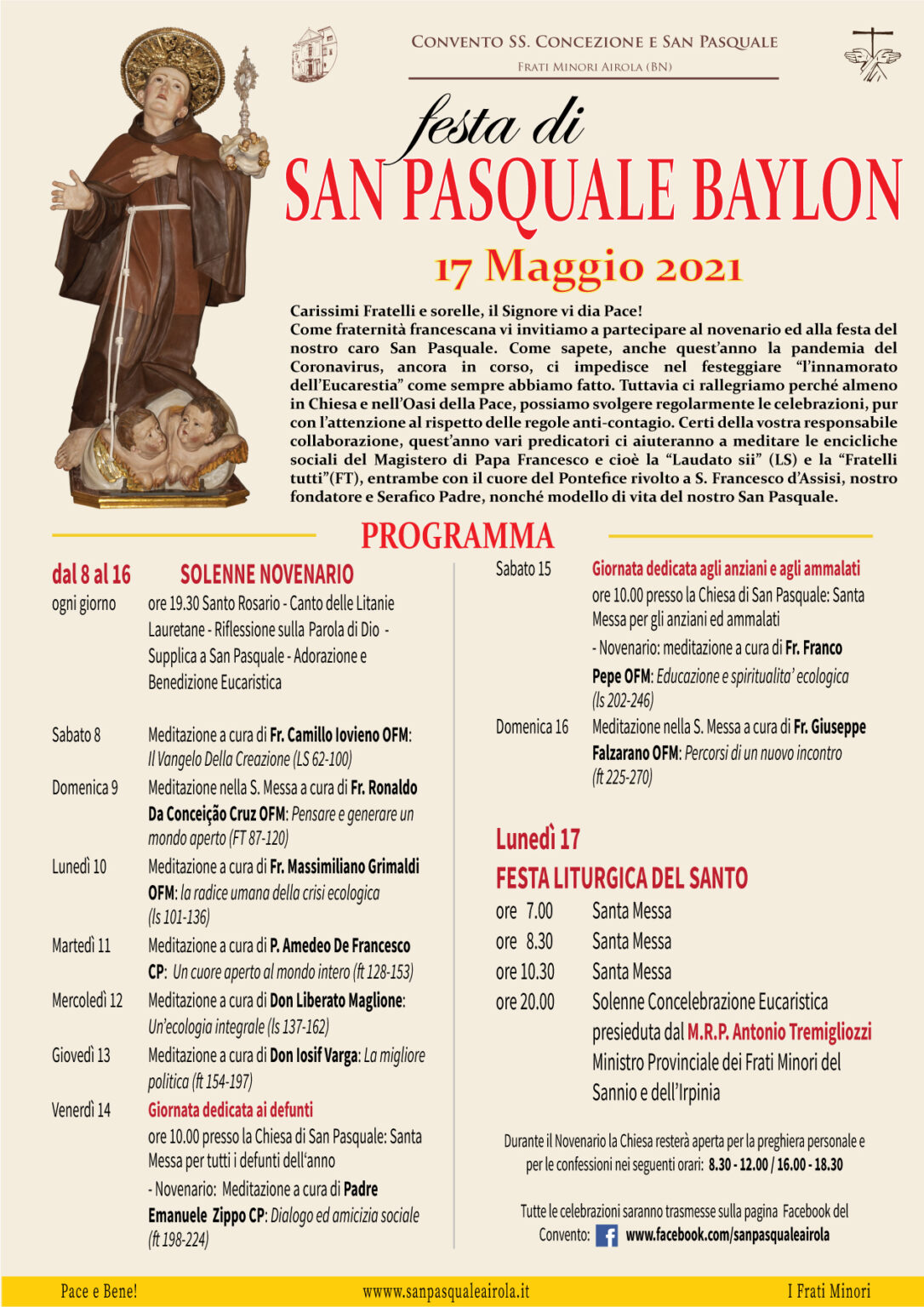 san pasquale baylon Archivi Convento SS. Concezione di Airola